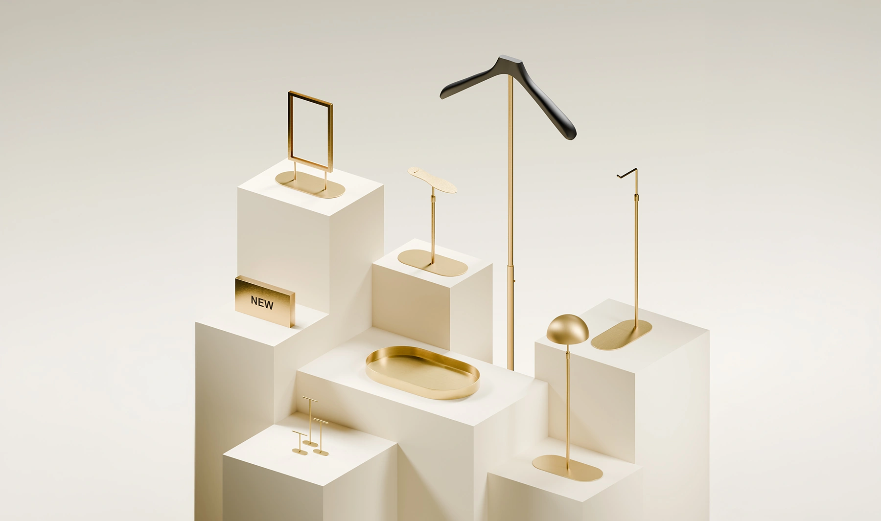 Soft, elongated capsule shape accessory displays Soft, elongated capsule shape accessory displays