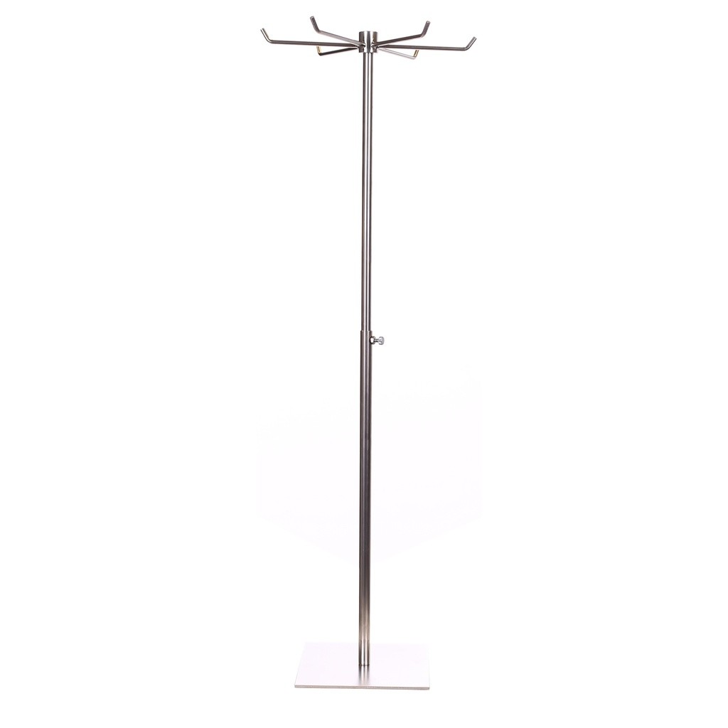 BINK - Accessoire staander, 6 pinnen, geborsteld staal